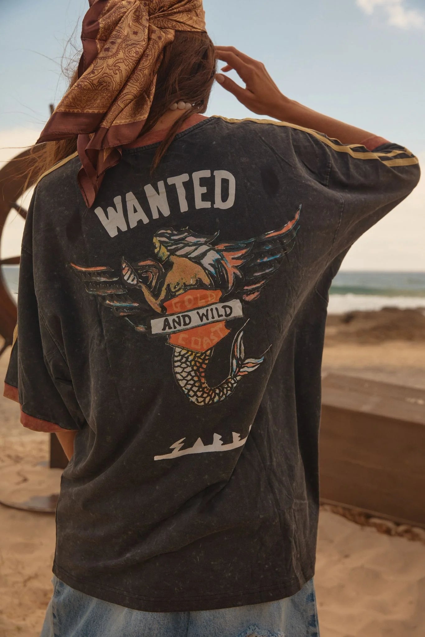 The Flying Mermaid Tee - Black