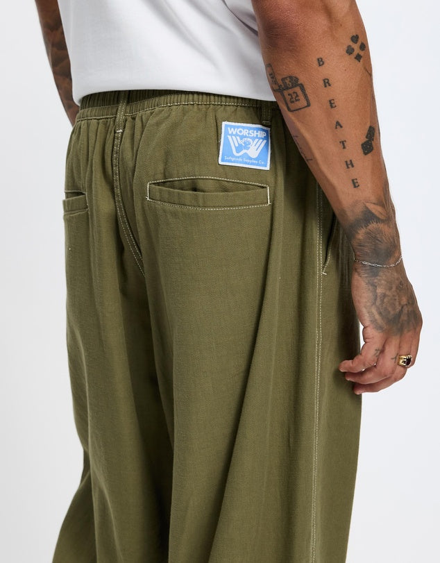Genesis Elastic Pant - Olive