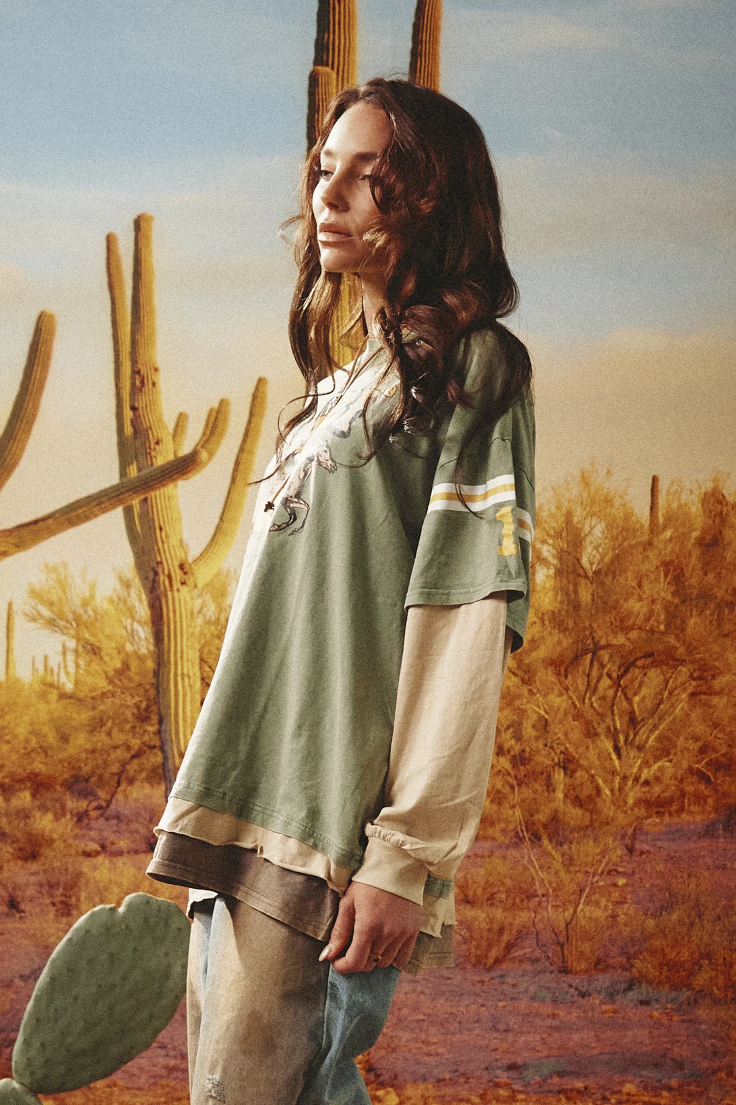 The Neigh Sayer Long Sleeve Tee - Green