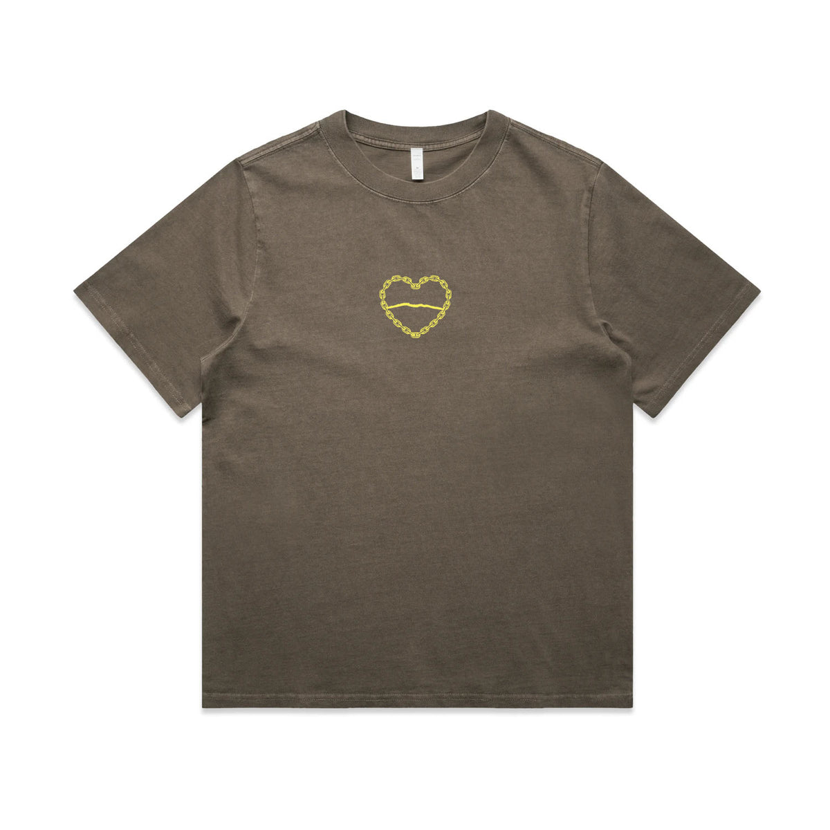 Karioi Womens Tee - Faded Chocolate/Kōwhai