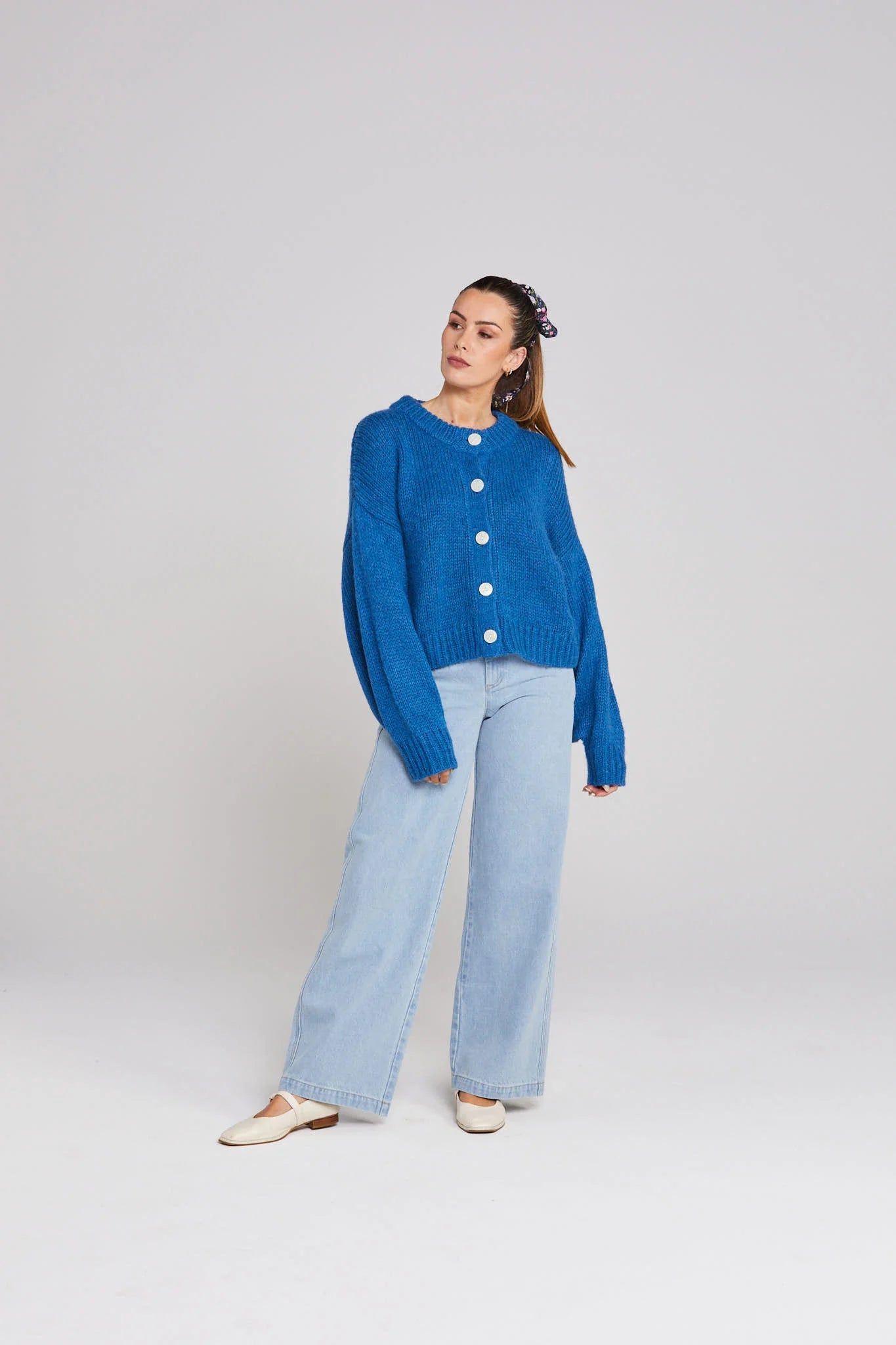 Cleo Cardigan - Cobalt