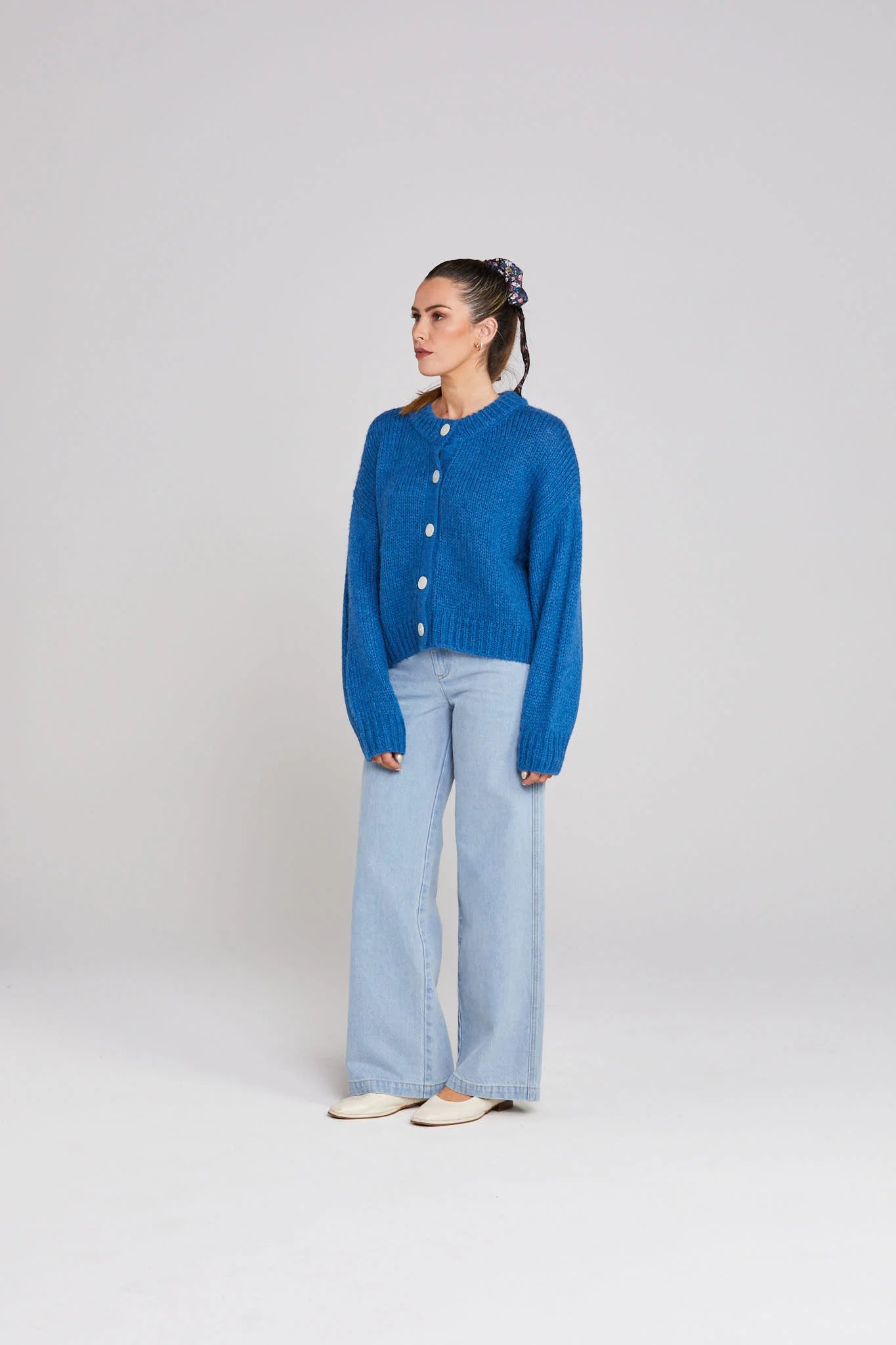 Cleo Cardigan - Cobalt