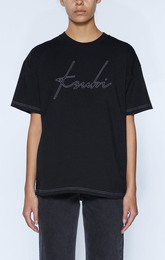 Script Oh G SS Tee - Black