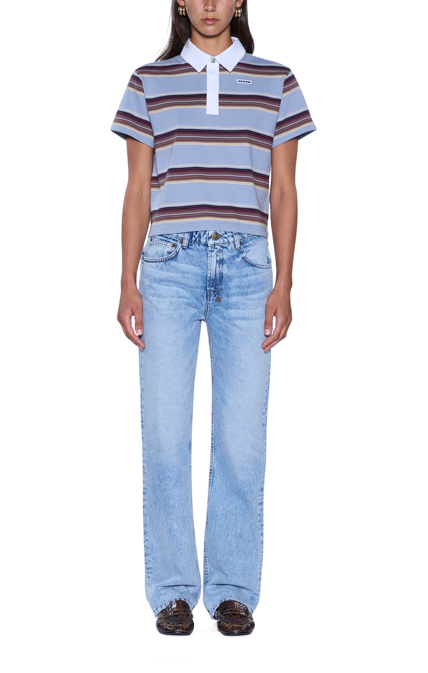 Sott Shrunken Polo - Multi Stripe