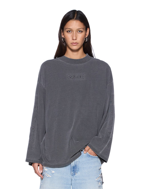 Sott Altar Boyfriend LS Tee - Charcoal