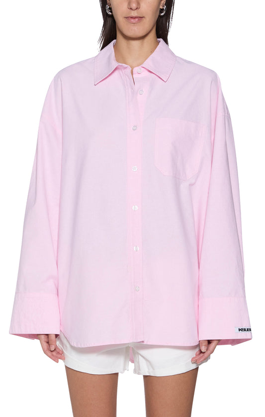 Astra L/S Shirt - Pink Oxford