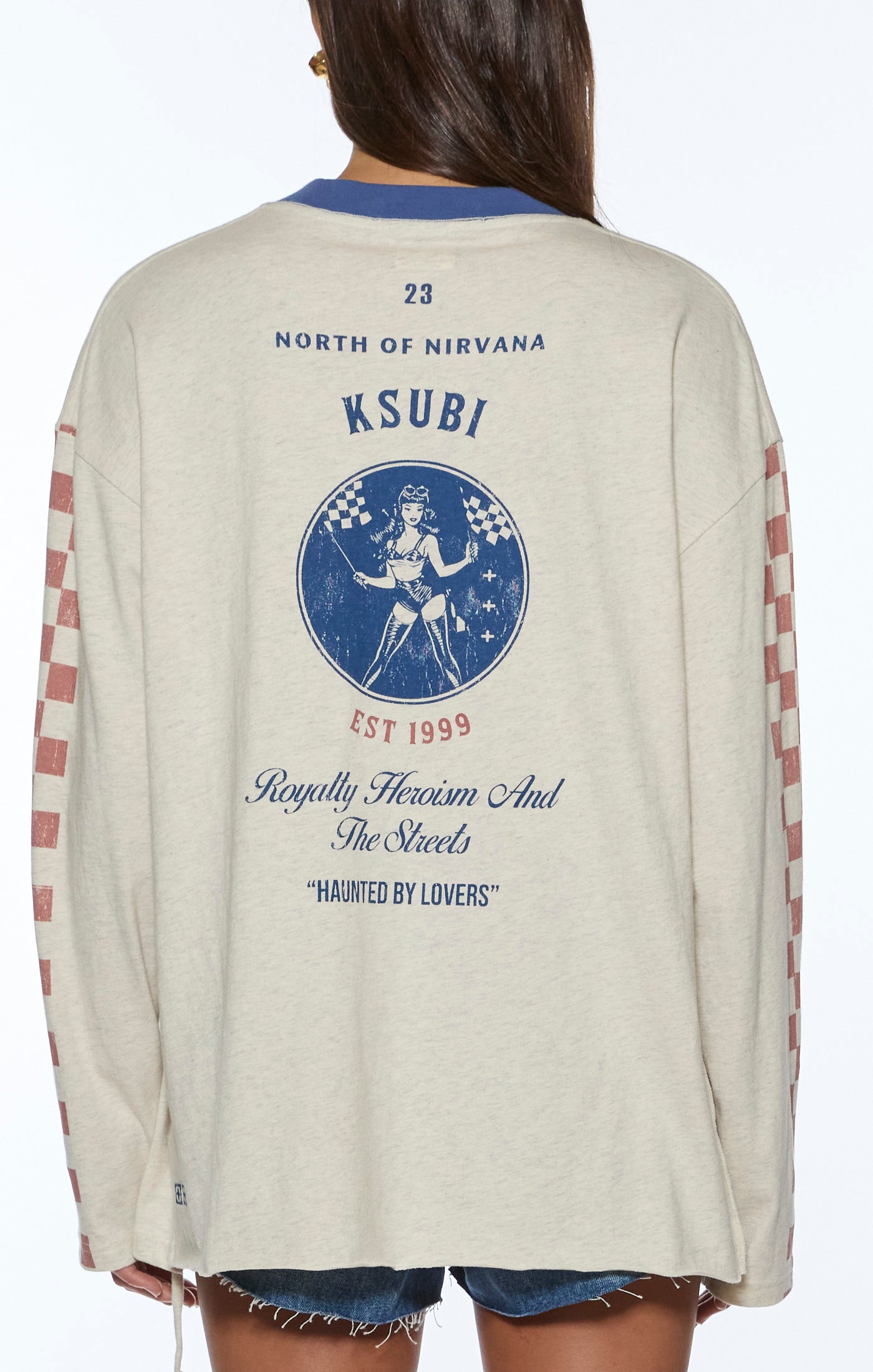 Pitt Lane LS Boyfriend SS Tee - Oat