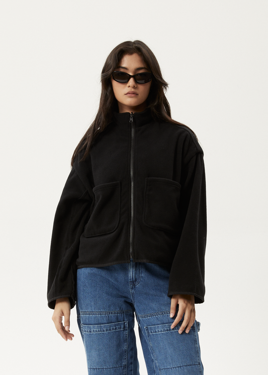 Berlin - Reversible Polar Fleece Jacket - Black