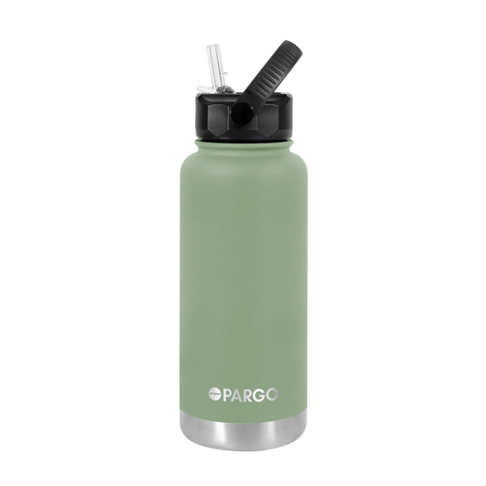 950ml Pargo Bottle - Straw Lid - Eucalypt Green
