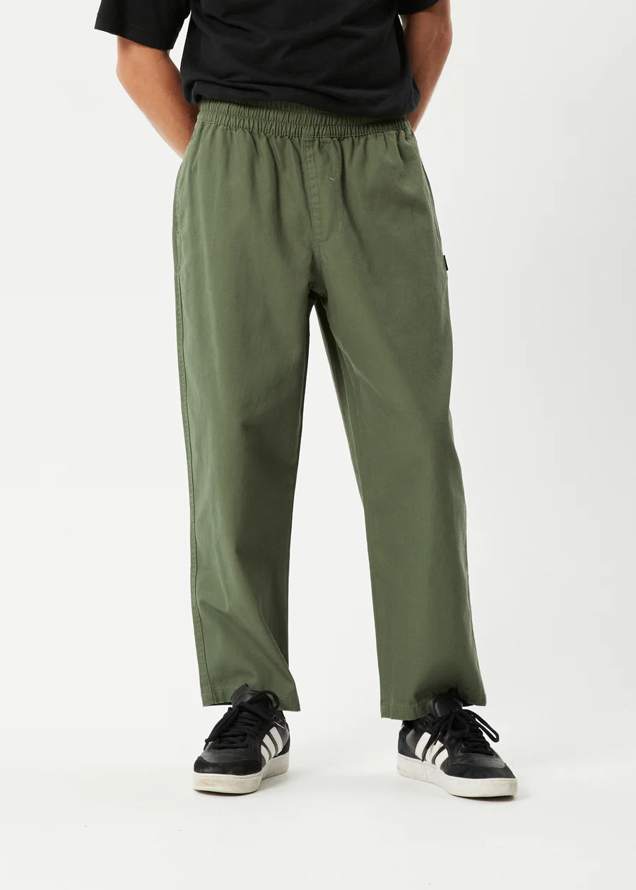 Ninety Eights - Recycled Baggy Elastic Waist Pants - Cypress