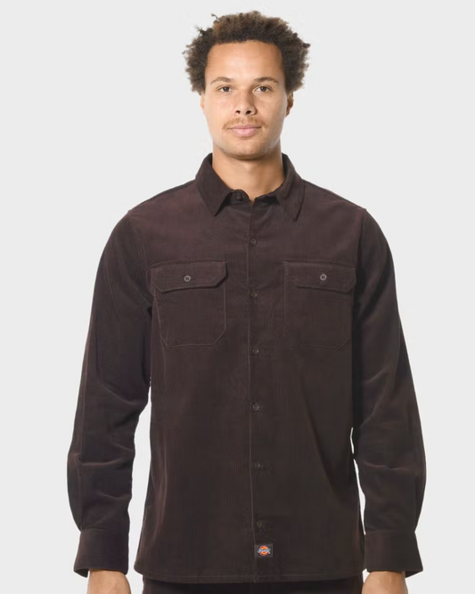 Houston Corduroy L/S Shirt - Brown