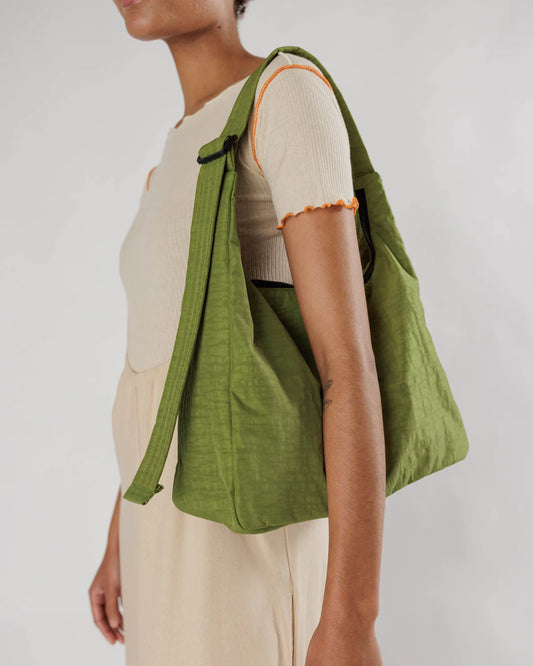 Nylon Shoulder Bag - Avocado